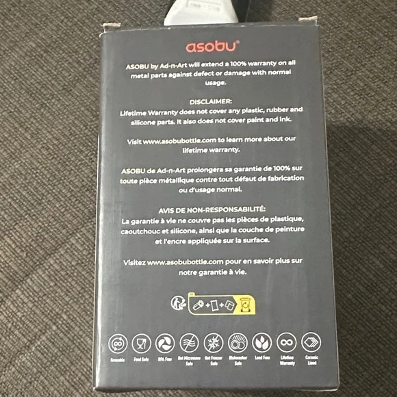 Asobu Black Ceramic Lined Travel Mug - Picture 4 of 5